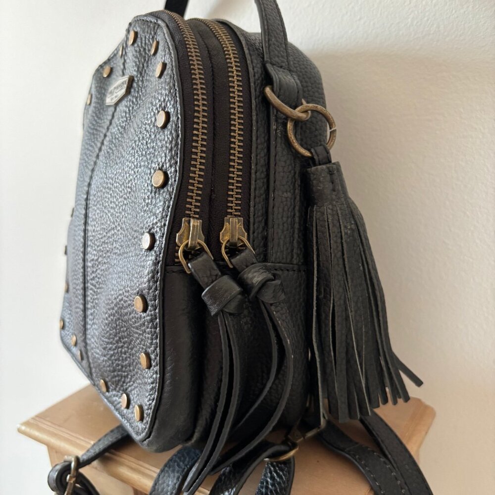 Harley-Davidson Black Backpack with Gold Studs - Picture 3 of 9
